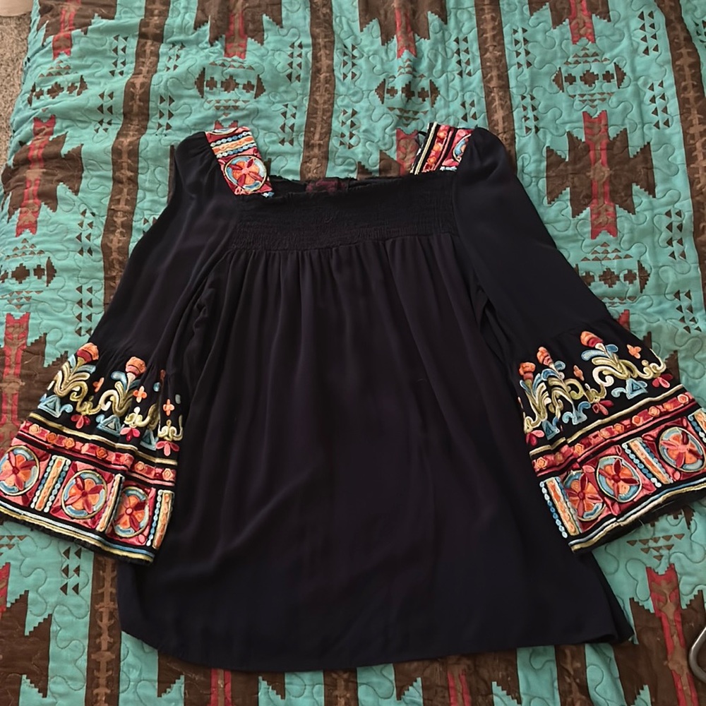 Navy blue blouse